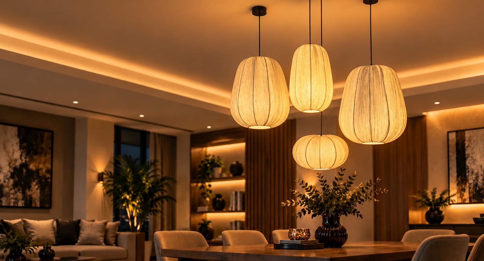 Shimmer Bright Ceiling Lamps
