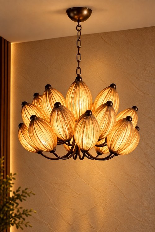 Lotus Pod Chandelier Lamp